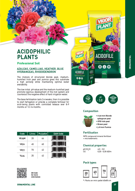 ACIDOPHILIC PLANTS  V434C - 25Lite