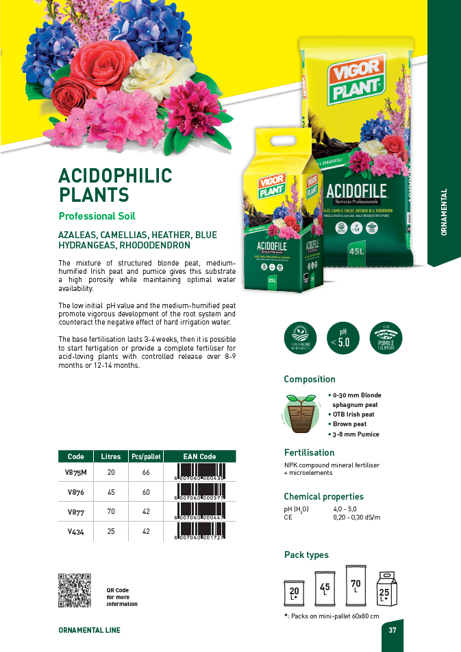 ACIDOPHILIC PLANTS V434C-25Lite 